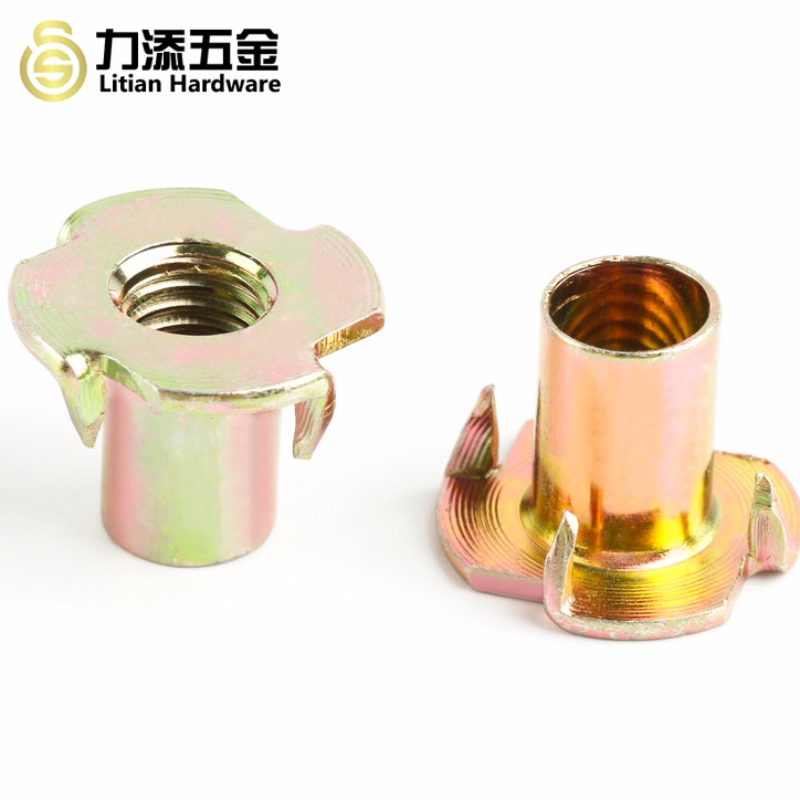 家具のための炭素鋼亜鉛メッキ4 -爪Tナット